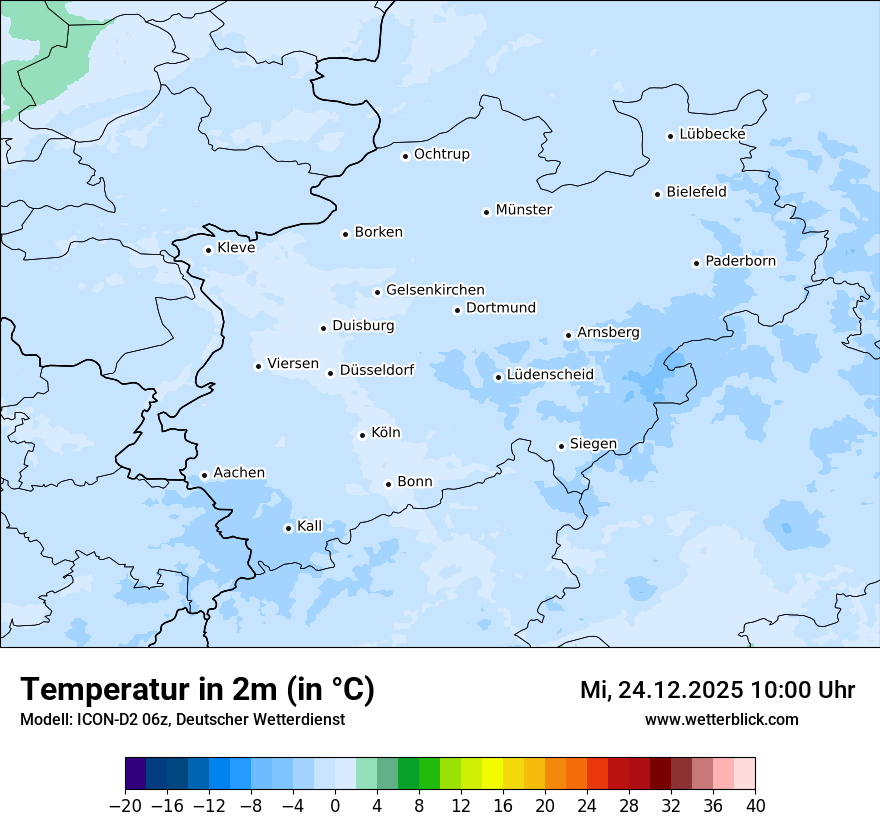 Modellkarten Temperatur