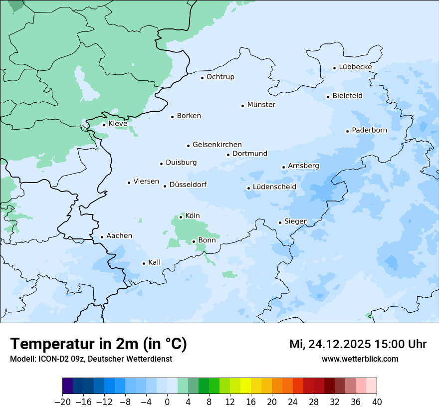 Modellkarten Temperatur