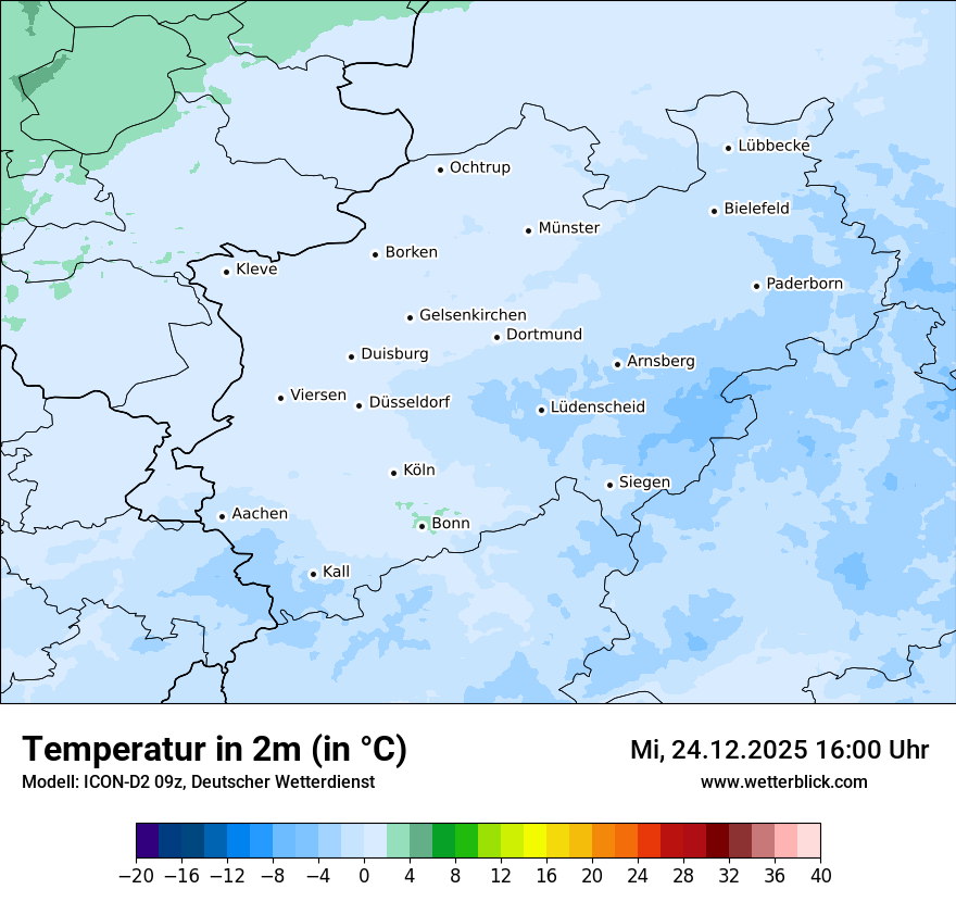 Modellkarten Temperatur