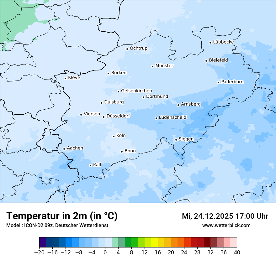 Modellkarten Temperatur