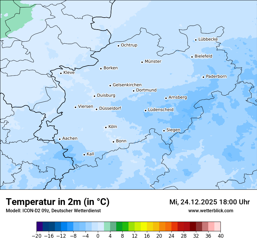 Modellkarten Temperatur