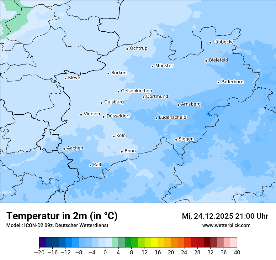 Modellkarten Temperatur
