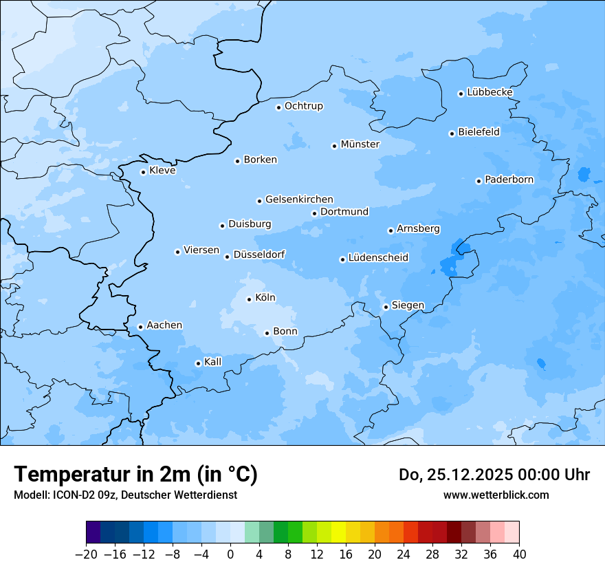 Modellkarten Temperatur