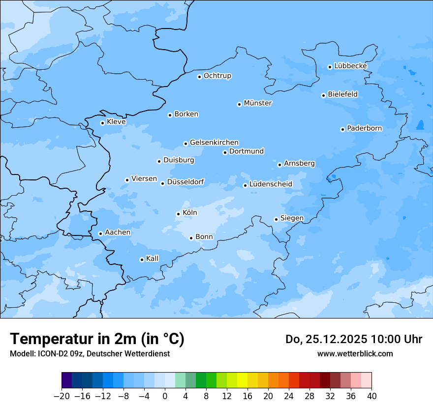 Modellkarten Temperatur