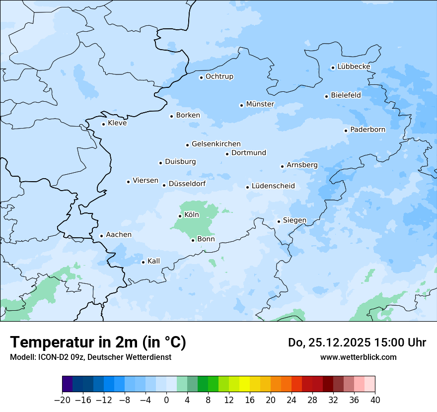 Modellkarten Temperatur
