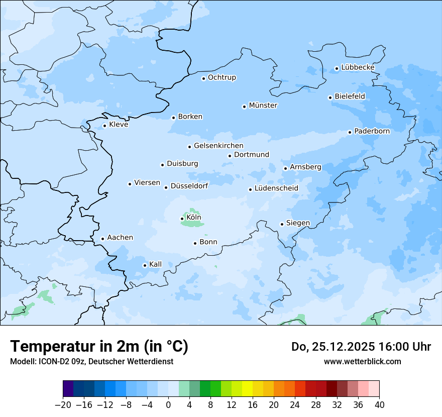 Modellkarten Temperatur