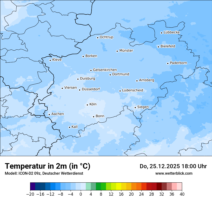 Modellkarten Temperatur