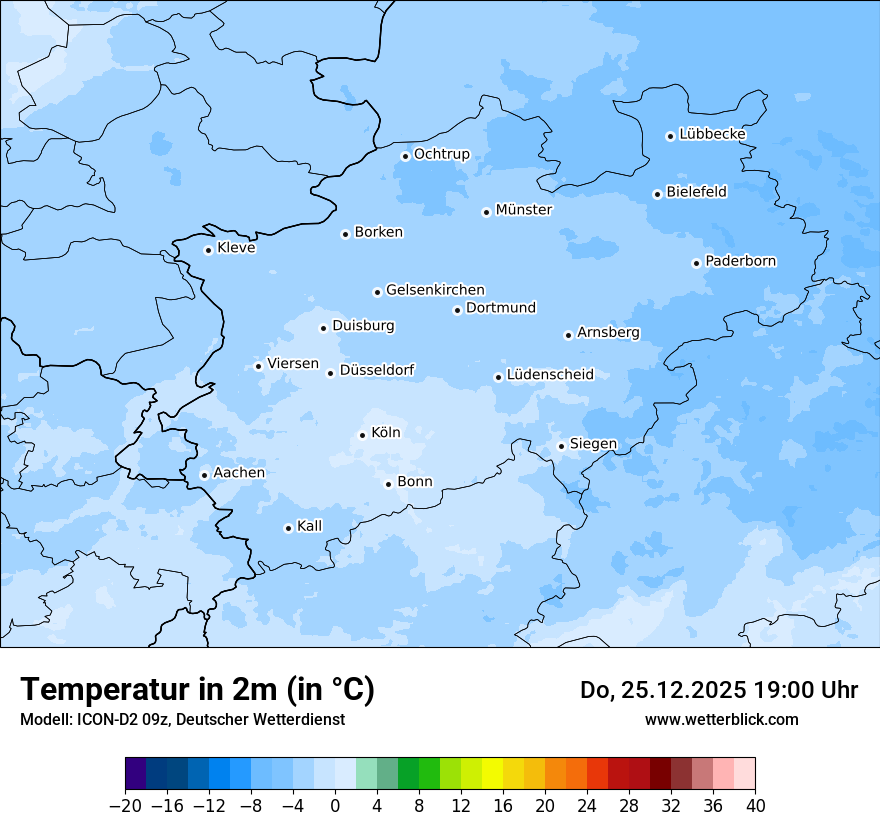 Modellkarten Temperatur
