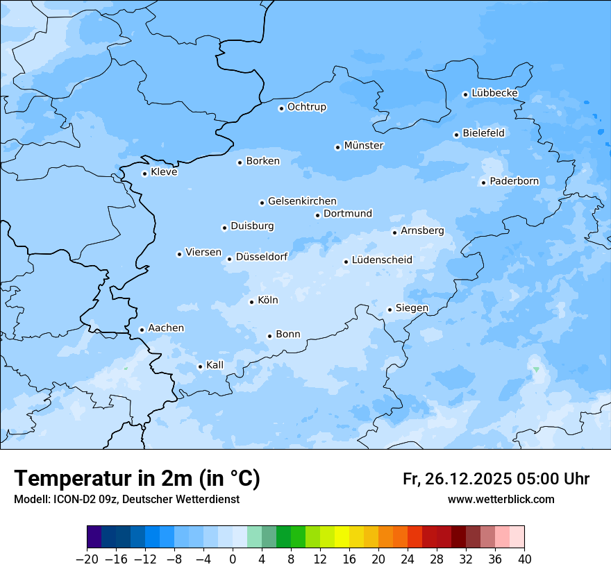 Modellkarten Temperatur