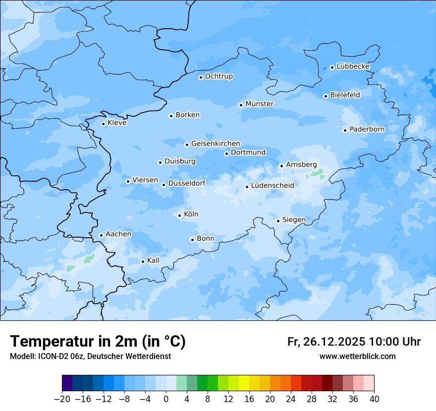 Modellkarten Temperatur