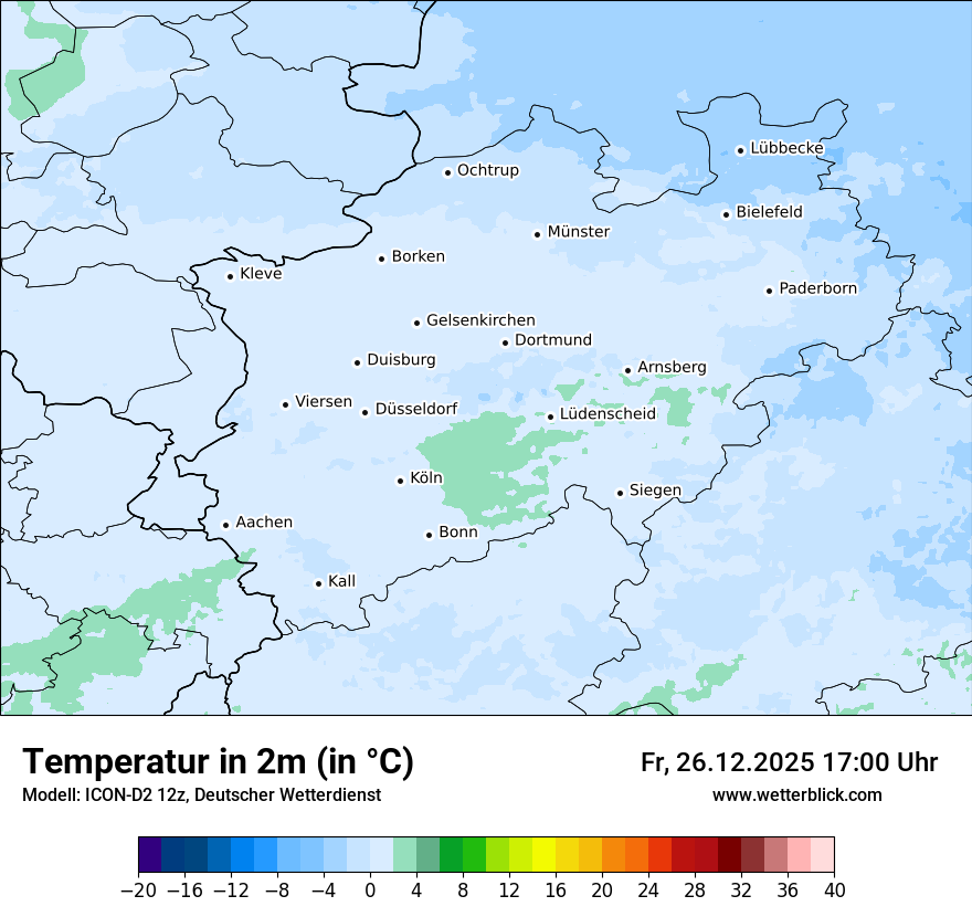Modellkarten Temperatur