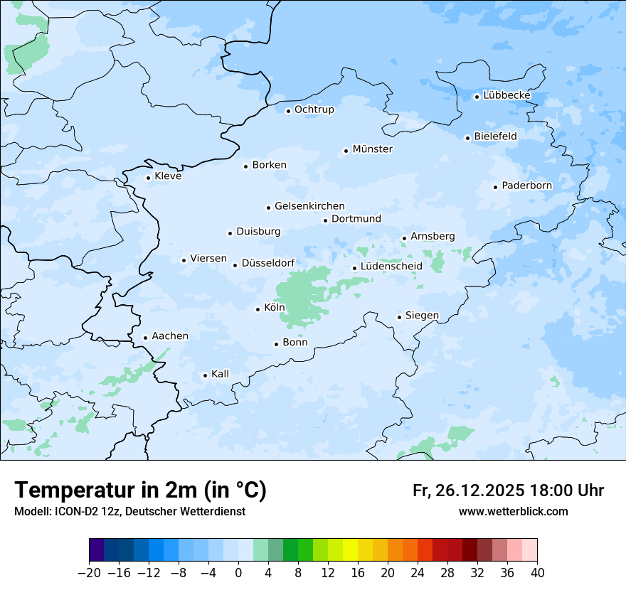 Modellkarten Temperatur