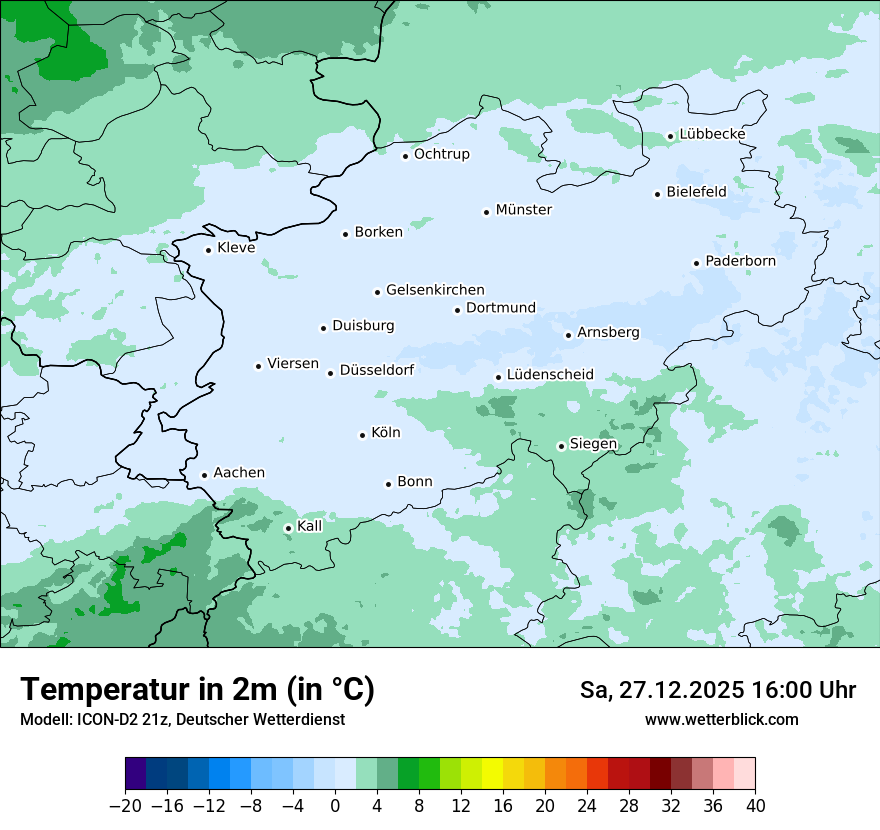 Modellkarten Temperatur