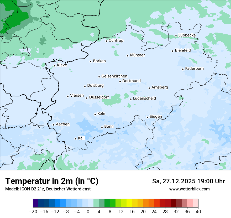 Modellkarten Temperatur