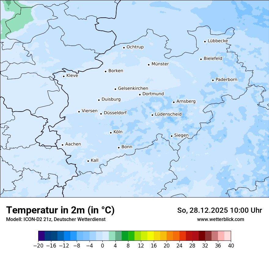 Modellkarten Temperatur