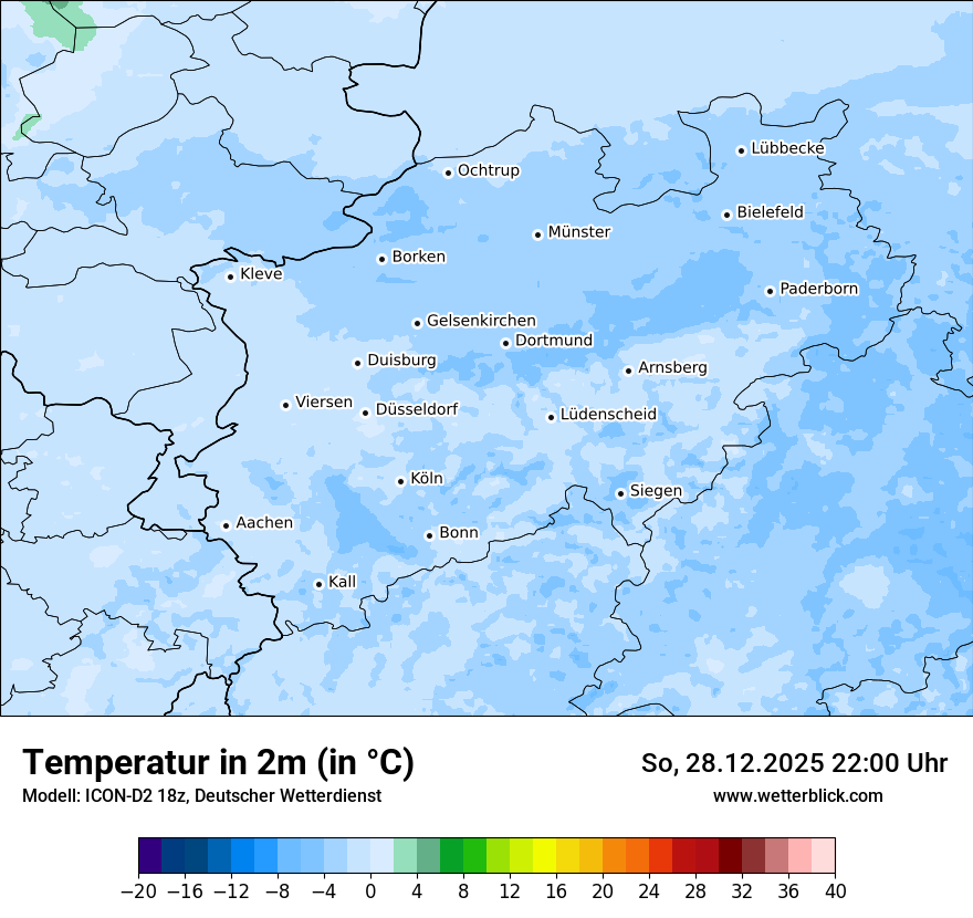 Modellkarten Temperatur