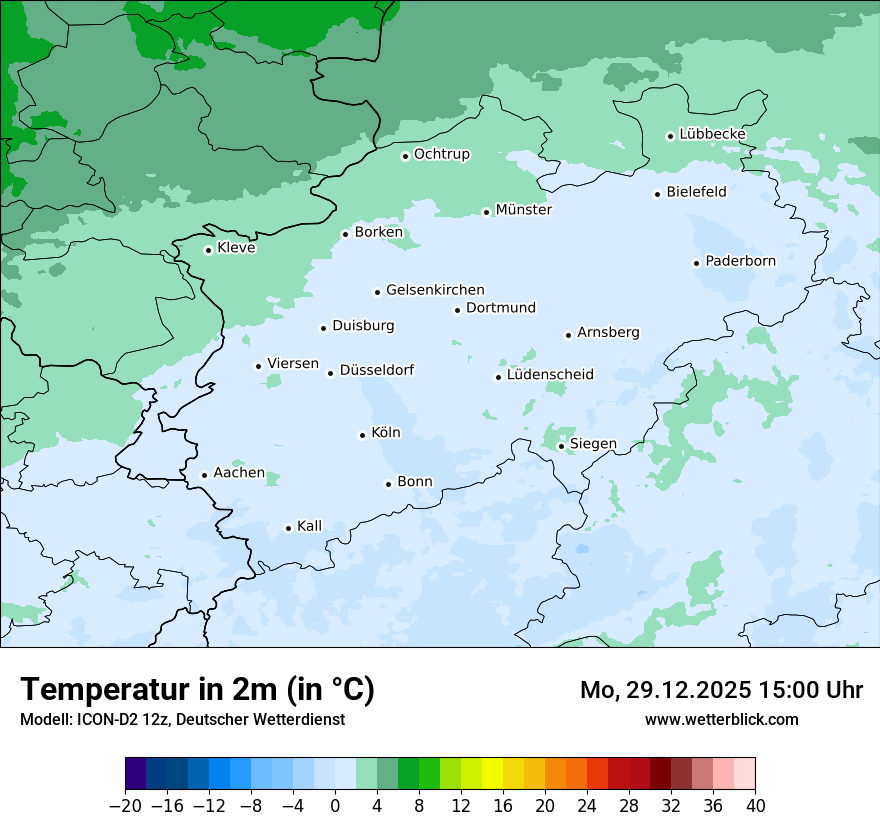 Modellkarten Temperatur