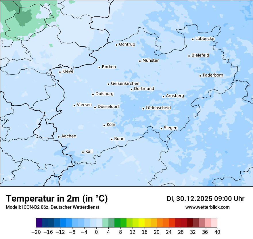 Modellkarten Temperatur