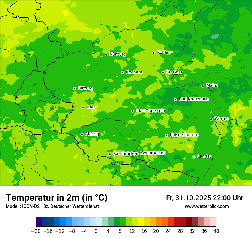 Modellkarten Temperatur Modellkarten Temperatur