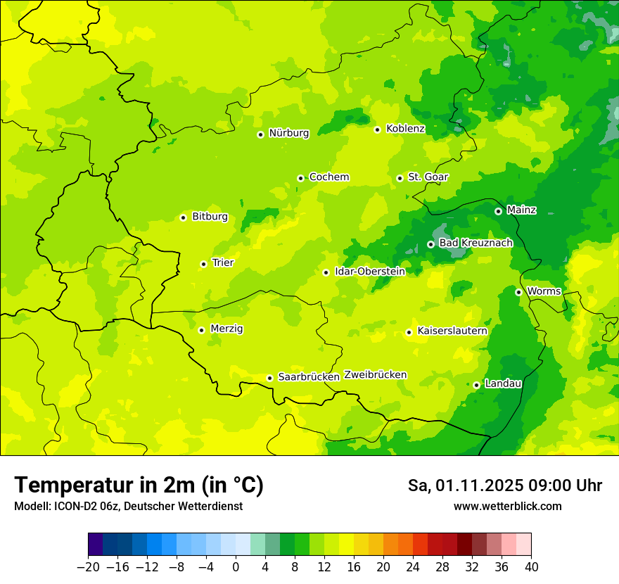 Modellkarten Temperatur Modellkarten Temperatur
