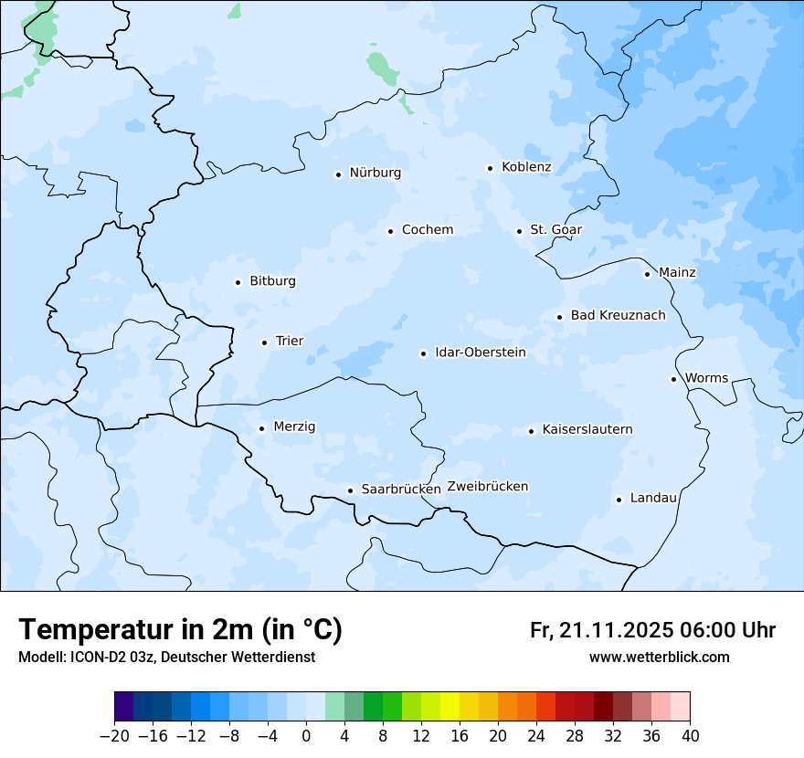 Modellkarten Temperatur