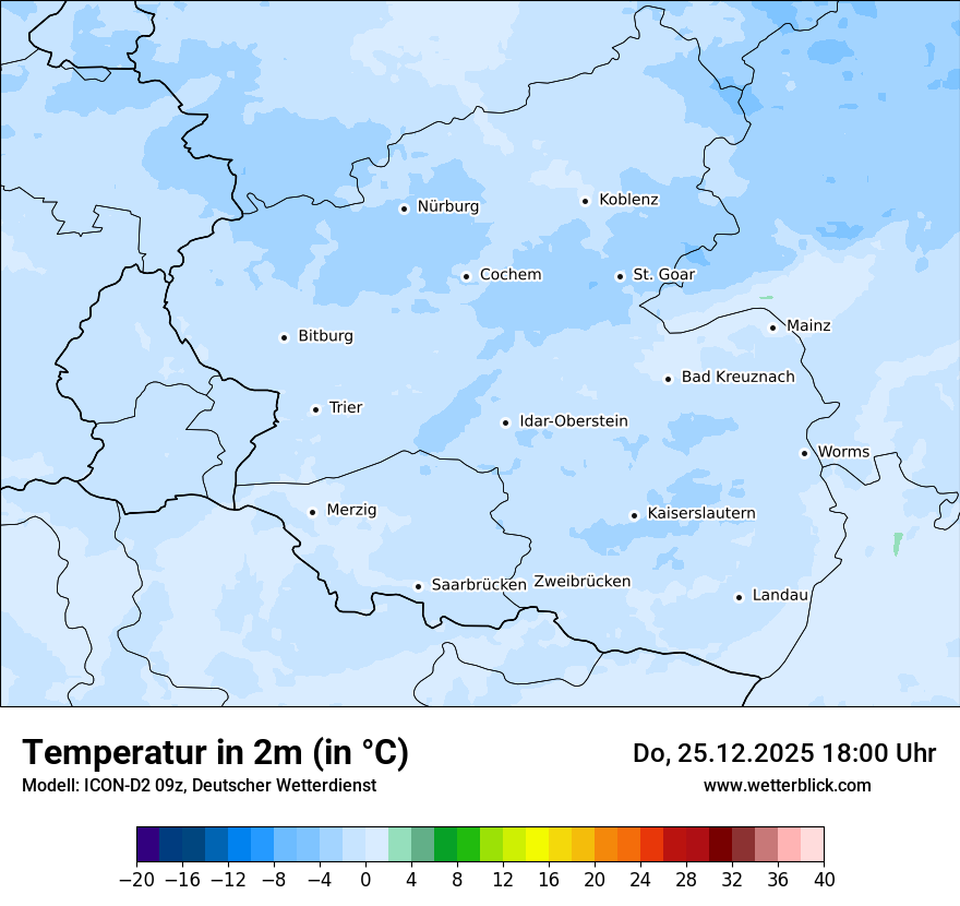 Modellkarten Temperatur