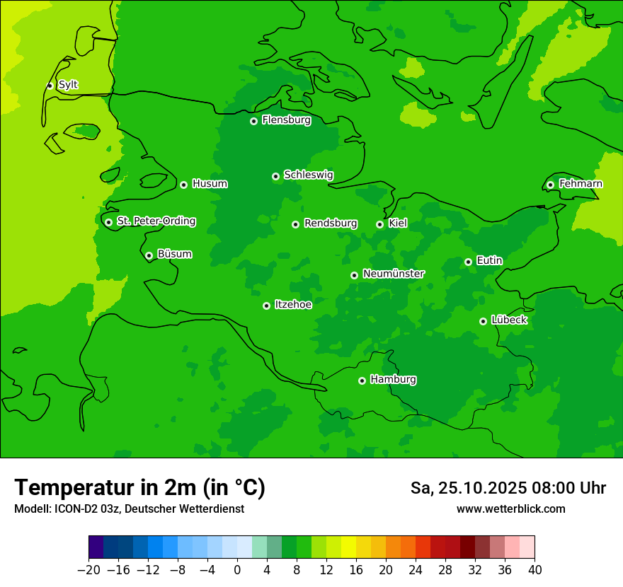 Modellkarten Temperatur Modellkarten Temperatur