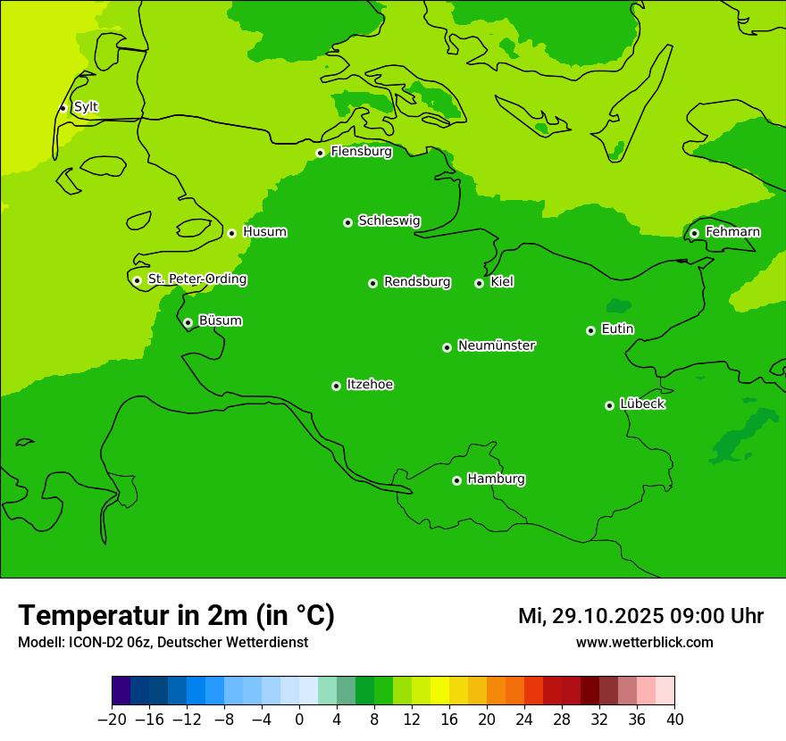 Modellkarten Temperatur Modellkarten Temperatur