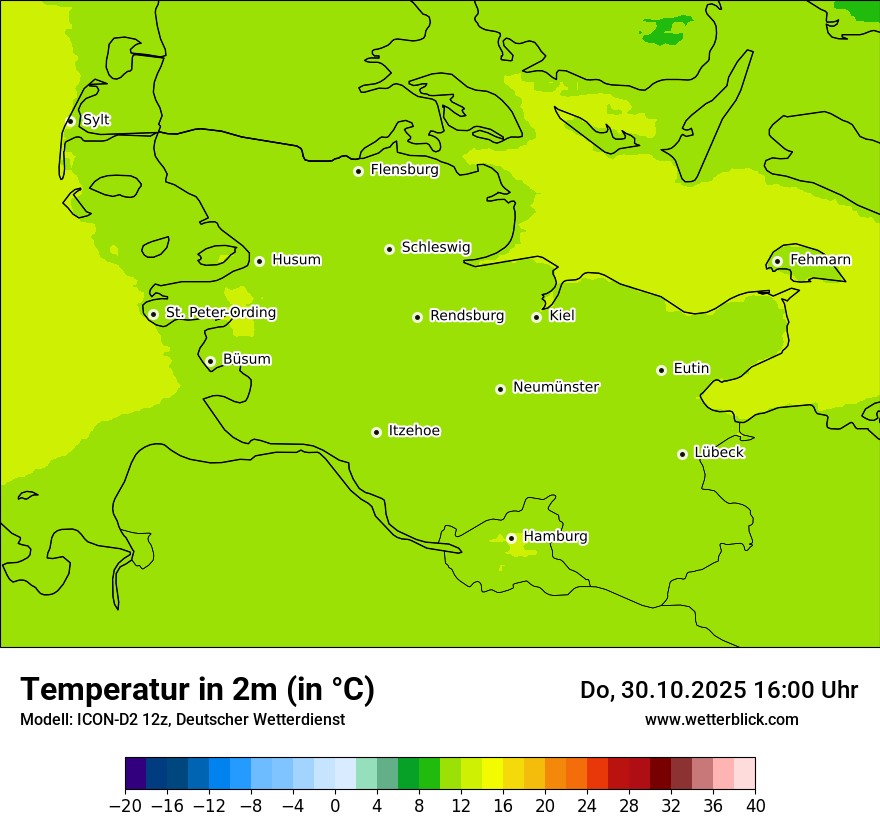 Modellkarten Temperatur Modellkarten Temperatur