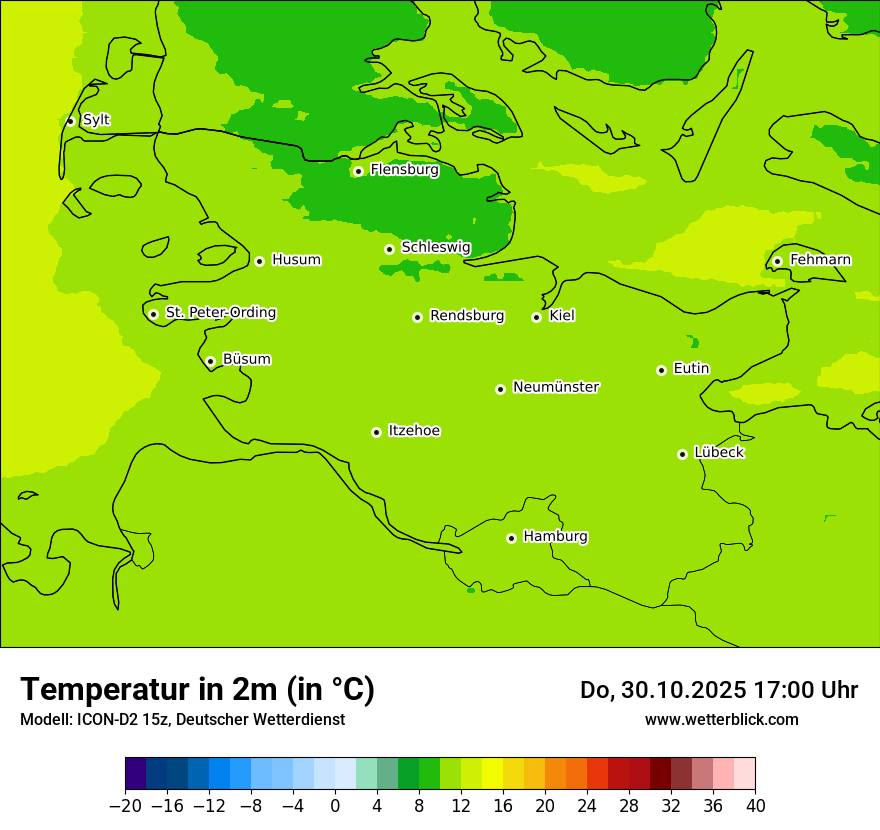 Modellkarten Temperatur Modellkarten Temperatur