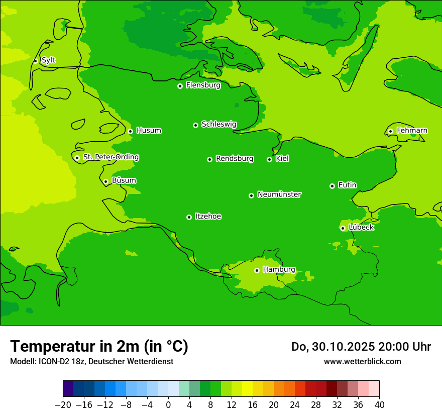 Modellkarten Temperatur Modellkarten Temperatur