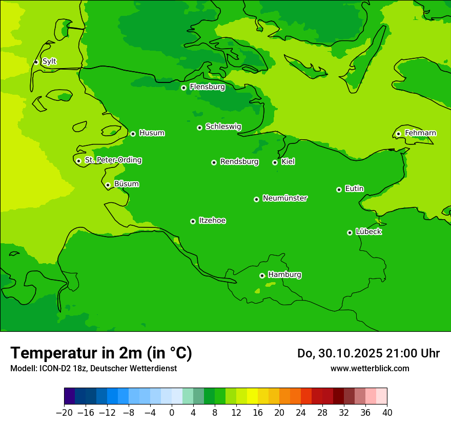 Modellkarten Temperatur Modellkarten Temperatur