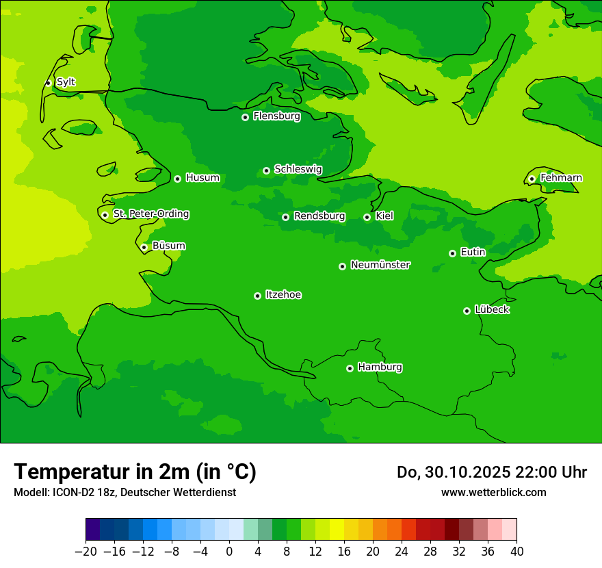 Modellkarten Temperatur Modellkarten Temperatur