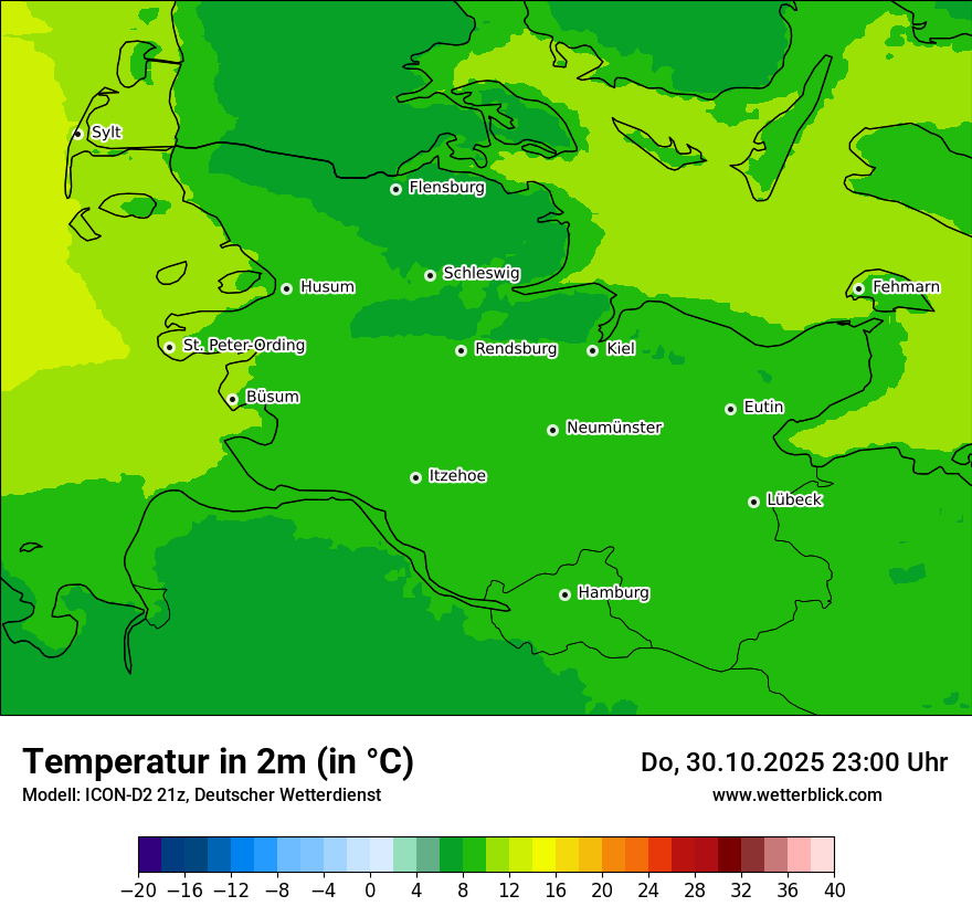 Modellkarten Temperatur Modellkarten Temperatur