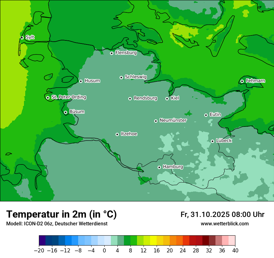 Modellkarten Temperatur Modellkarten Temperatur