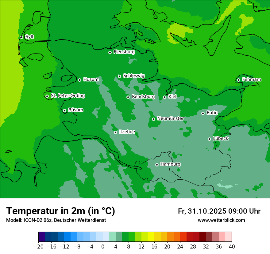 Modellkarten Temperatur Modellkarten Temperatur