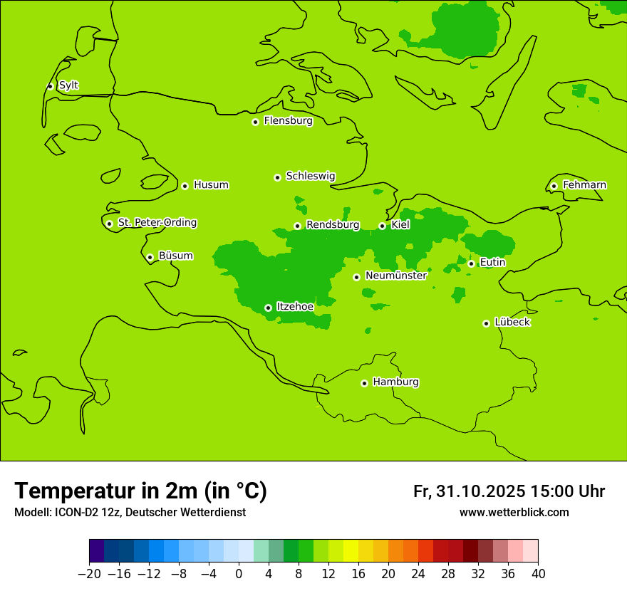 Modellkarten Temperatur Modellkarten Temperatur