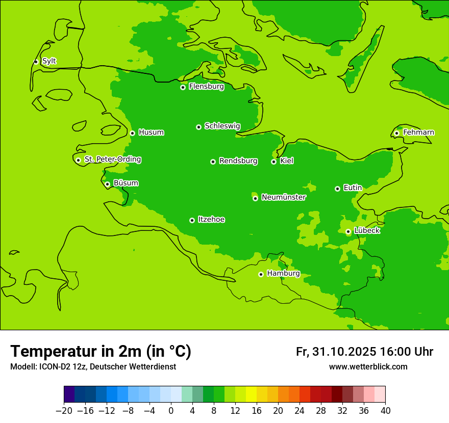Modellkarten Temperatur Modellkarten Temperatur