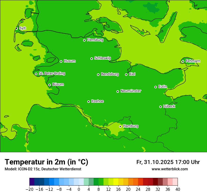 Modellkarten Temperatur Modellkarten Temperatur