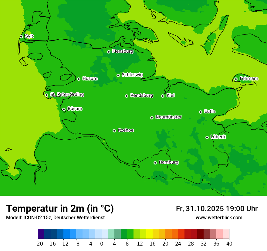 Modellkarten Temperatur Modellkarten Temperatur