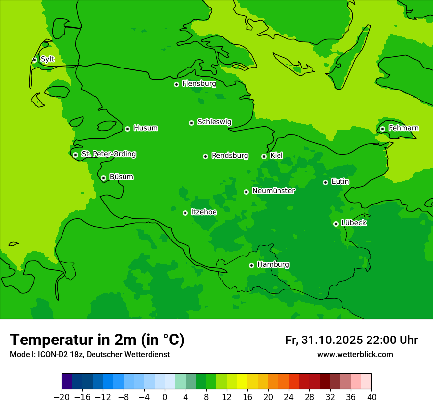 Modellkarten Temperatur Modellkarten Temperatur