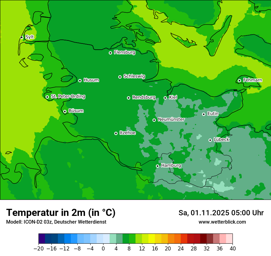 Modellkarten Temperatur Modellkarten Temperatur