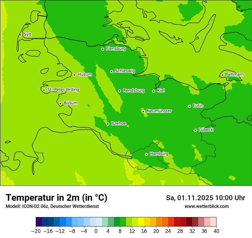 Modellkarten Temperatur Modellkarten Temperatur
