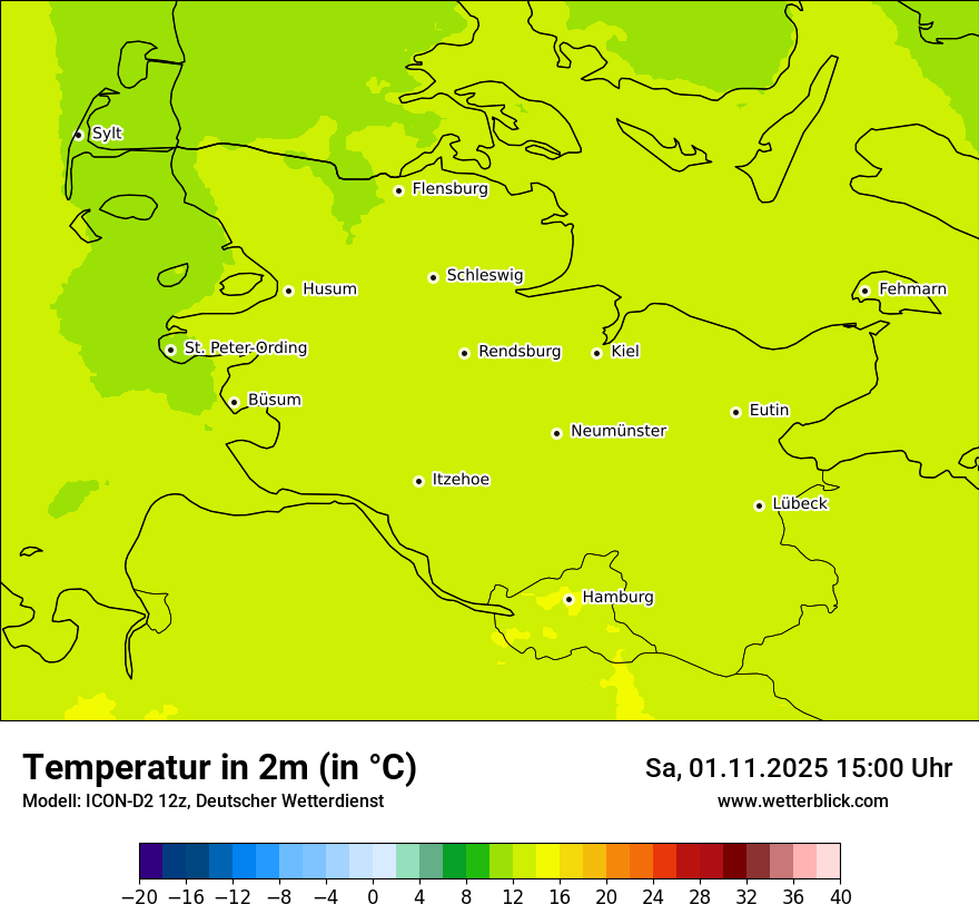 Modellkarten Temperatur Modellkarten Temperatur