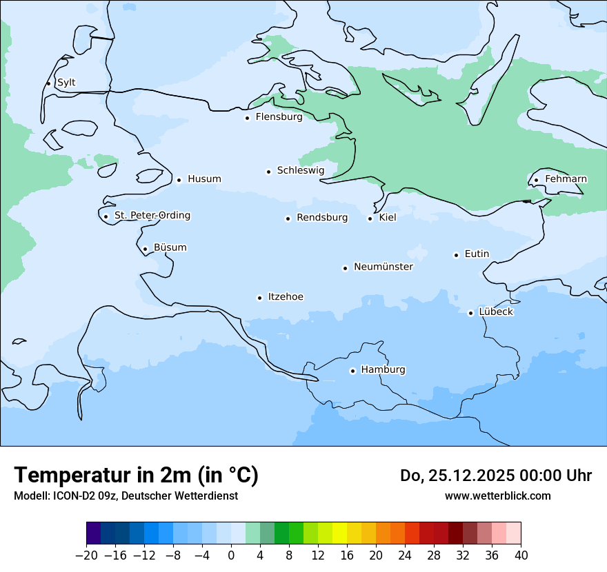 Modellkarten Temperatur
