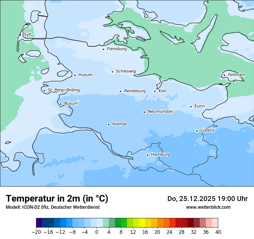Modellkarten Temperatur