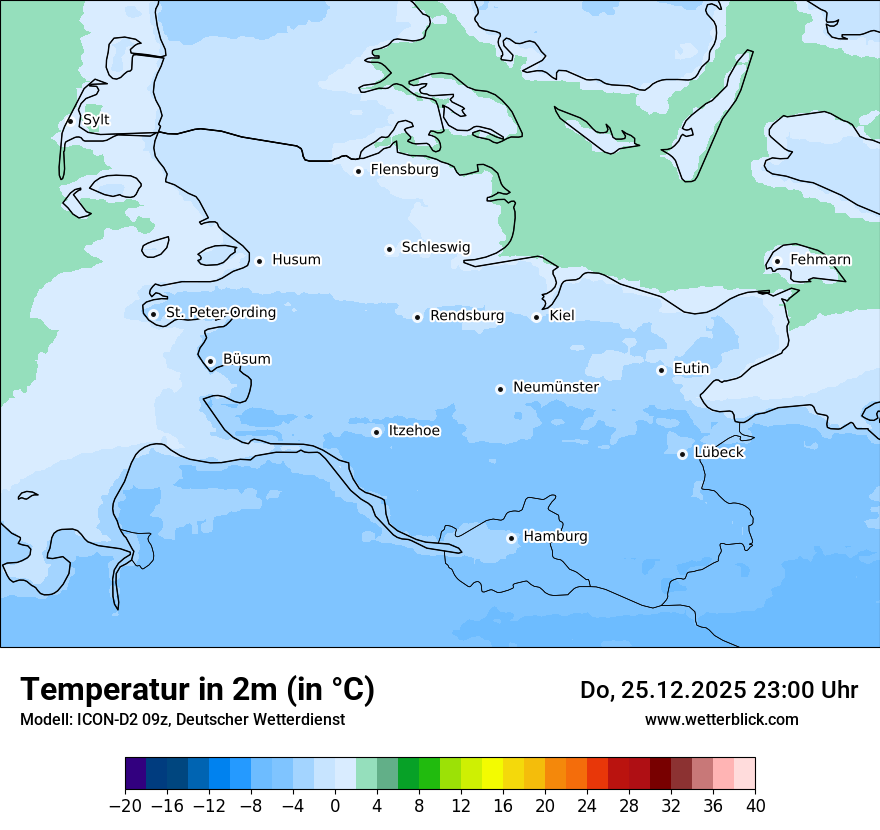 Modellkarten Temperatur