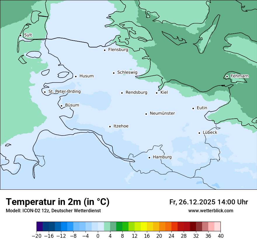 Modellkarten Temperatur