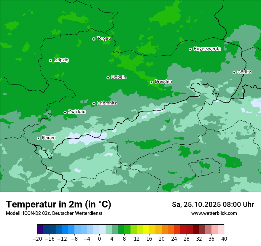 Modellkarten Temperatur Modellkarten Temperatur