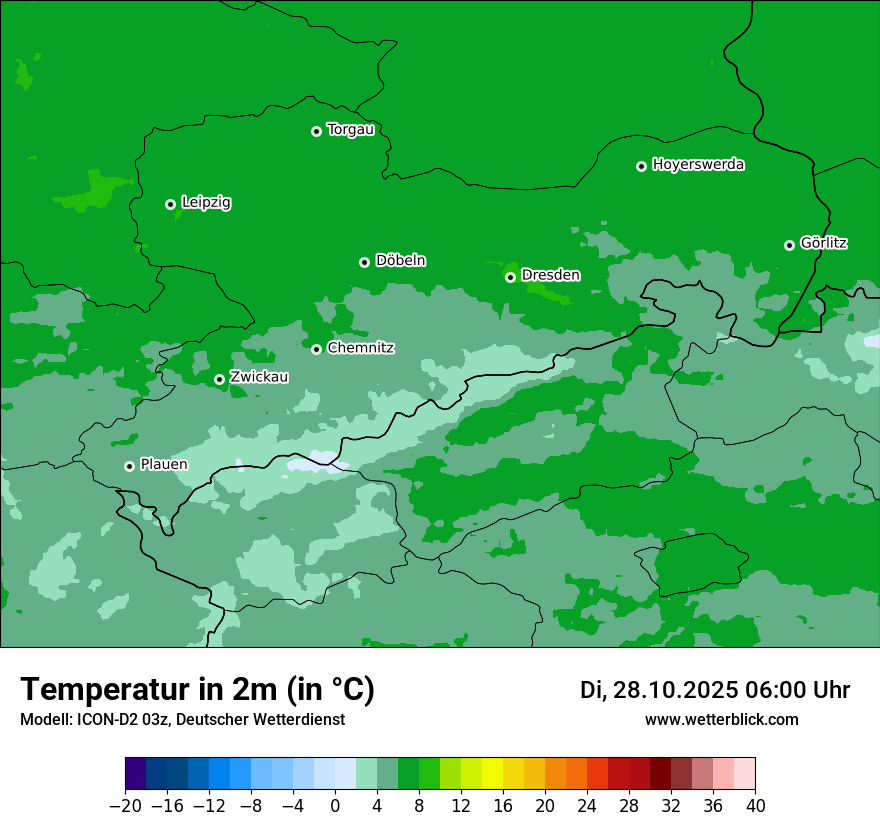 Modellkarten Temperatur Modellkarten Temperatur